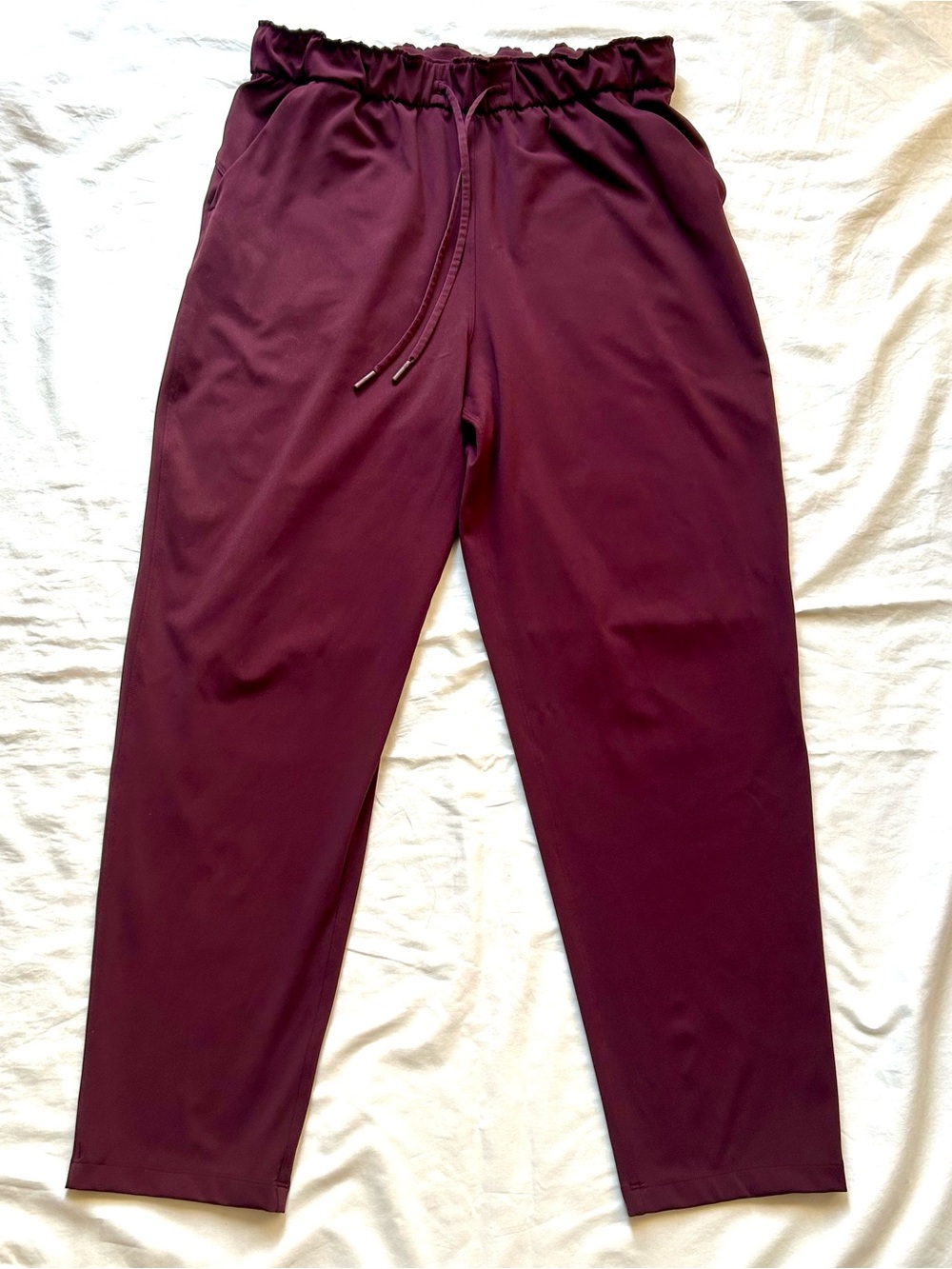 lululemon Women's Burgundy Keep Moving Pants sz 10